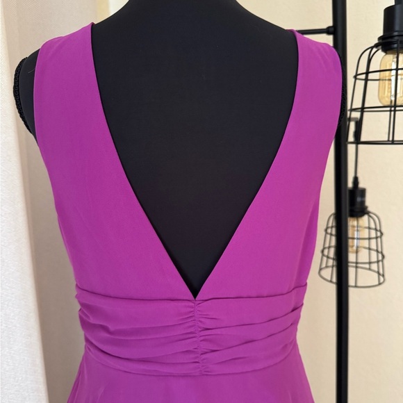 Lulus Purple Tiered Midi Dress Small Sleeveless Ruffle Party - Picture 10 of 12